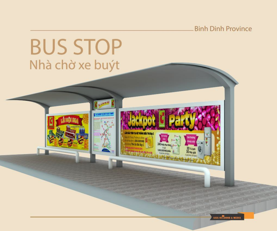22 Nhà Chờ xe Bus Tuyến TP Quy Nhơn - Asia Media Vietnam